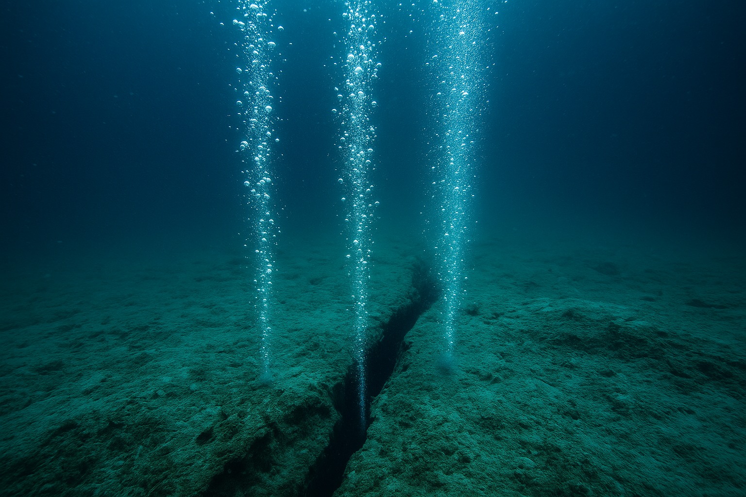 Metano, fundo do mar, vazamento de metano, Gás metano