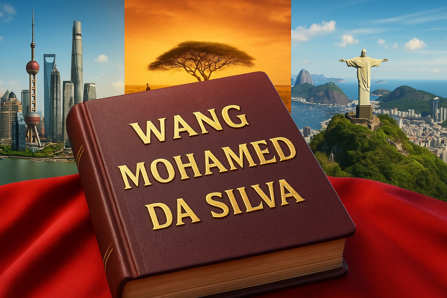 Wang reúne 106 milhões de pessoas na Ásia, Mohamed domina a África e Da Silva lidera no Brasil, mostrando como história e cultura moldam identidades.