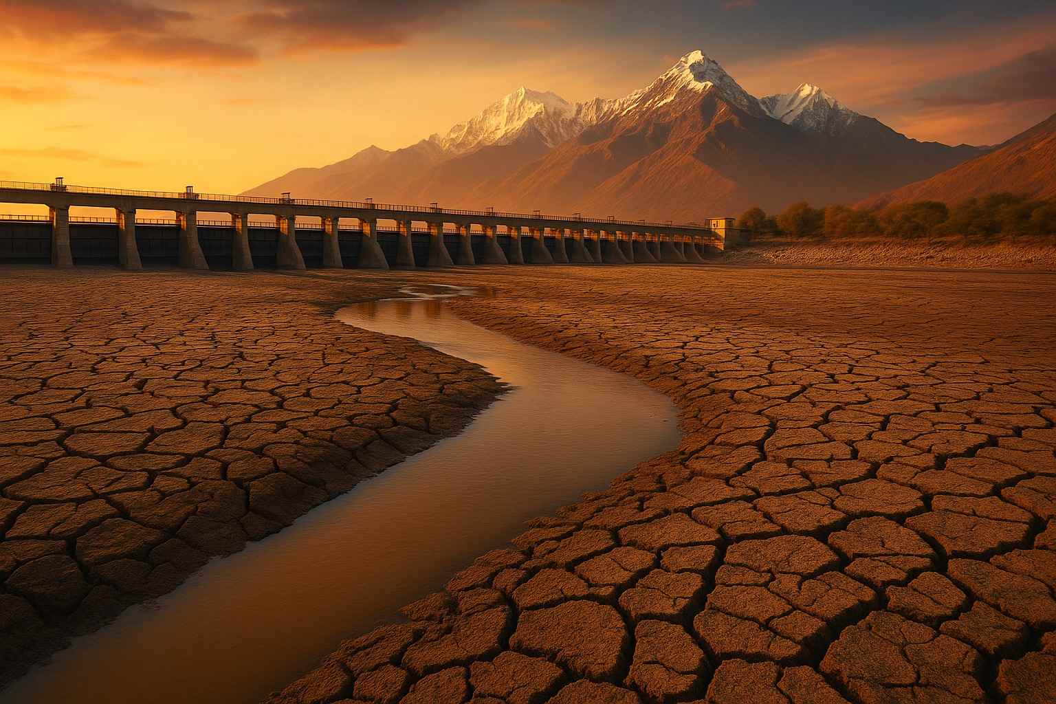 Seca, barragens e recuo das geleiras colocam o Ganges em colapso, comprometendo o abastecimento de 650 milhões de pessoas no Sul da Ásia.