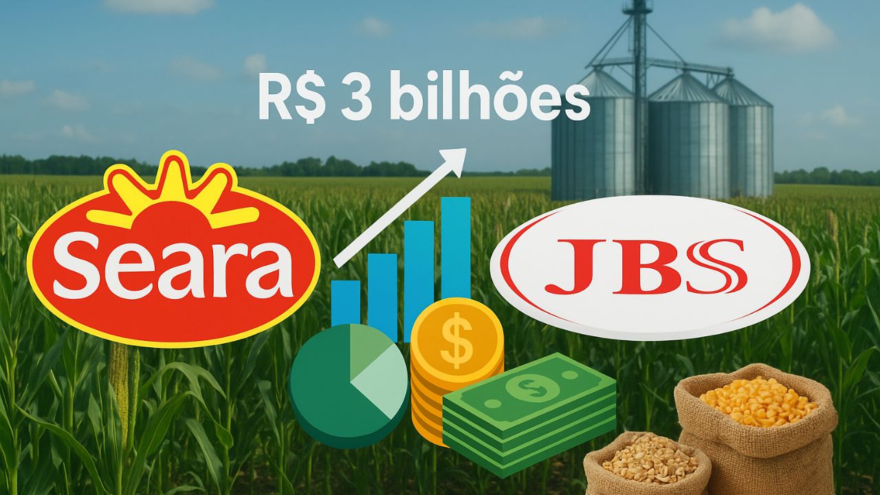 Emissão da Seara, garantida pela JBS, capta R$ 3 bilhões via CRA para produtos agropecuários, fortalecendo o setor.