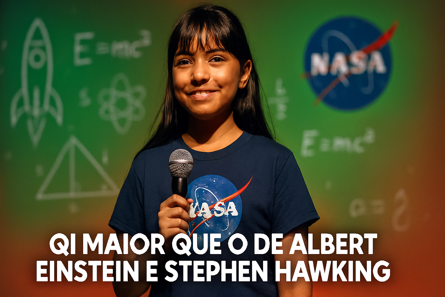 A menina superdotada que sofria bullying possui QI maior que de Albert Einsten e Stephen Hawking e aos 12 anos já tem dois diplomas universitários, participa de projetos ligados à NASA