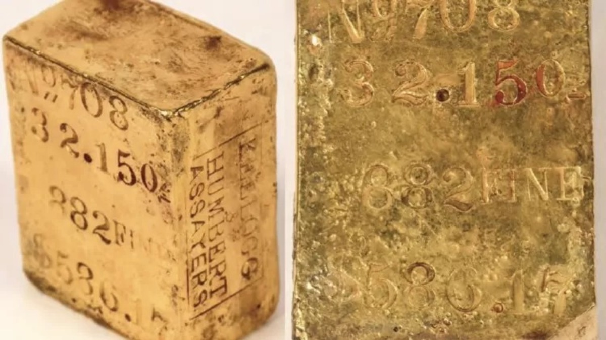 Tesouro, Ouro, Barras de ouro, naufrágio, navio de Ouro