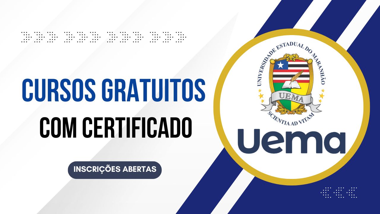 UEMA oferece cursos gratuitos e online em áreas como Psicologia, Sustentabilidade e Libras. Aproveite essa oportunidade única de qualificação profissional.