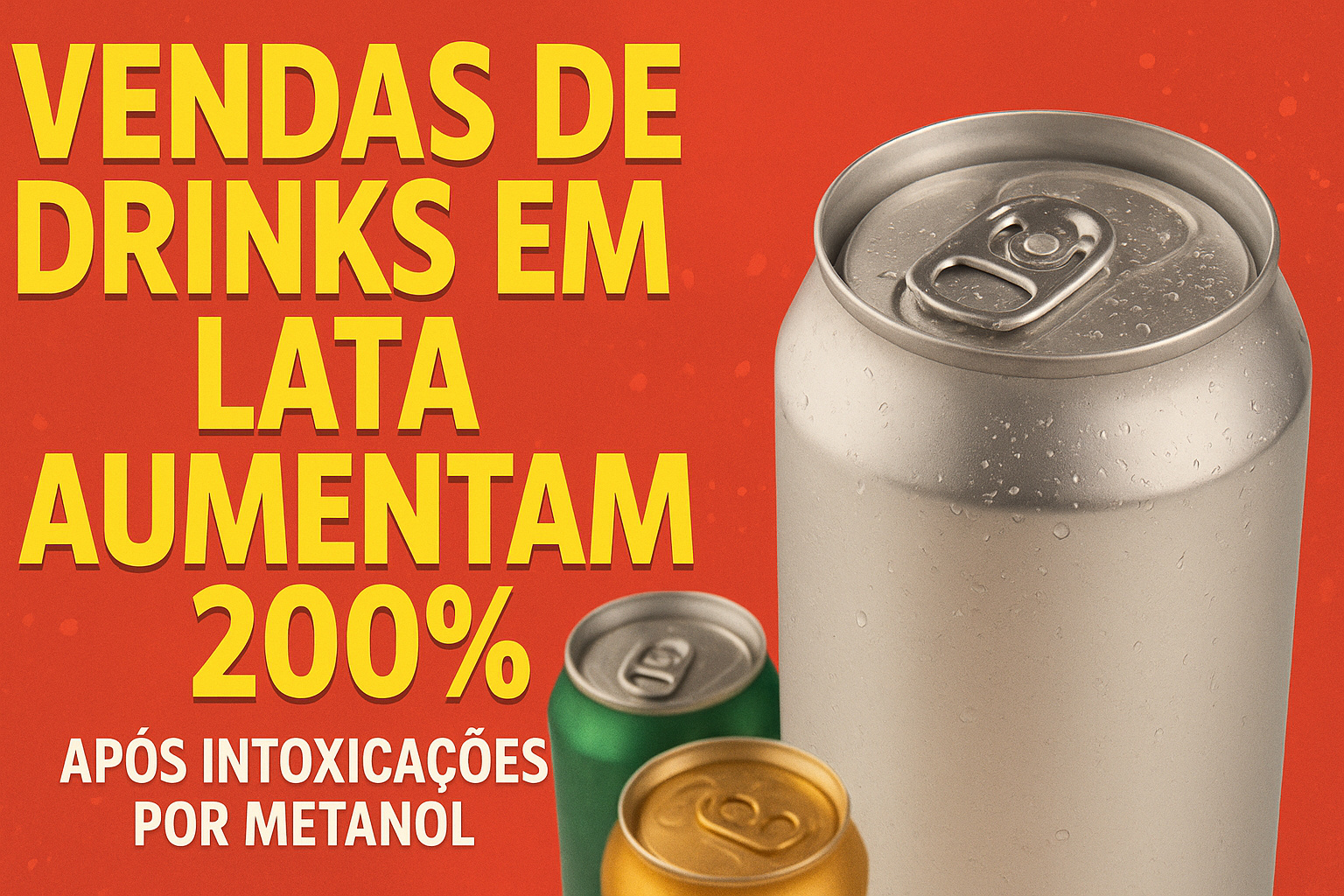 Vendas de drinks em lata aumentam 200% após intoxicações por metanol, aponta empresário