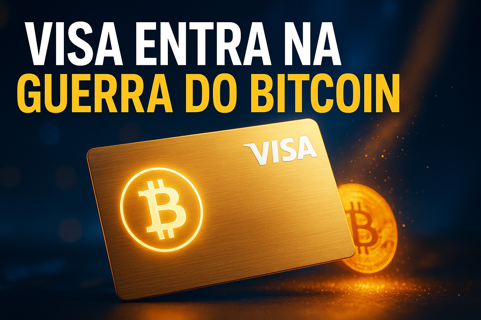 Gigante dos cartões desafia bancos tradicionais: Visa lança cartão de crédito com 3,5% de retorno em Bitcoin e acende nova disputa no sistema financeiro mundial