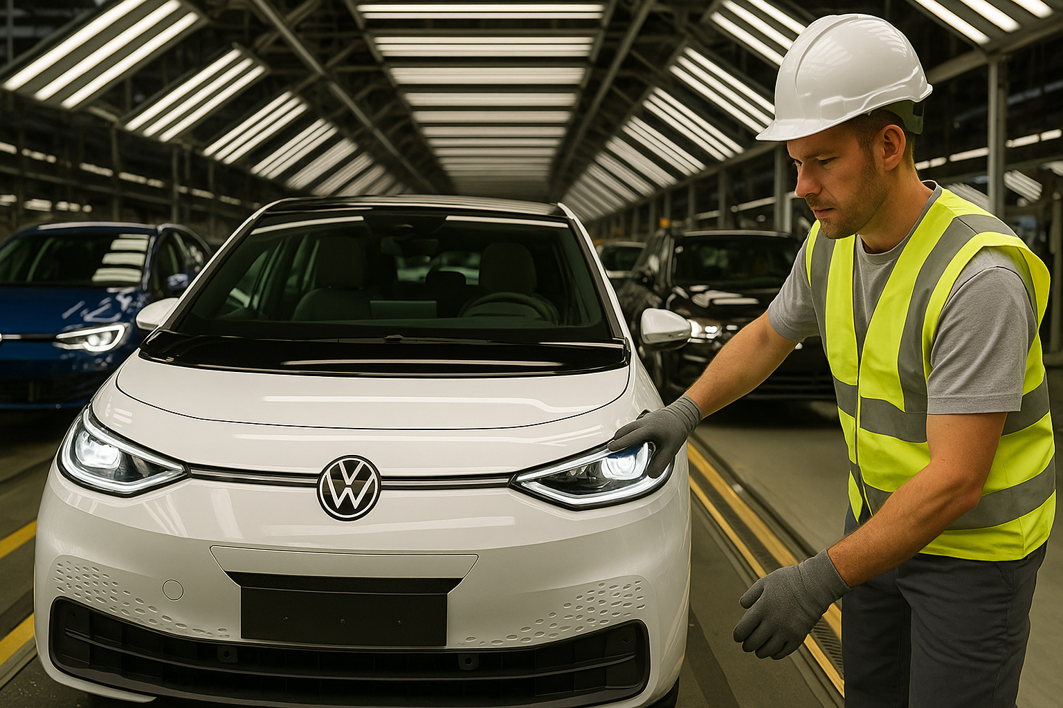 Volkswagen dispara na frente: híbridos e elétricos impulsionam liderança na Europa e Tesla despenca