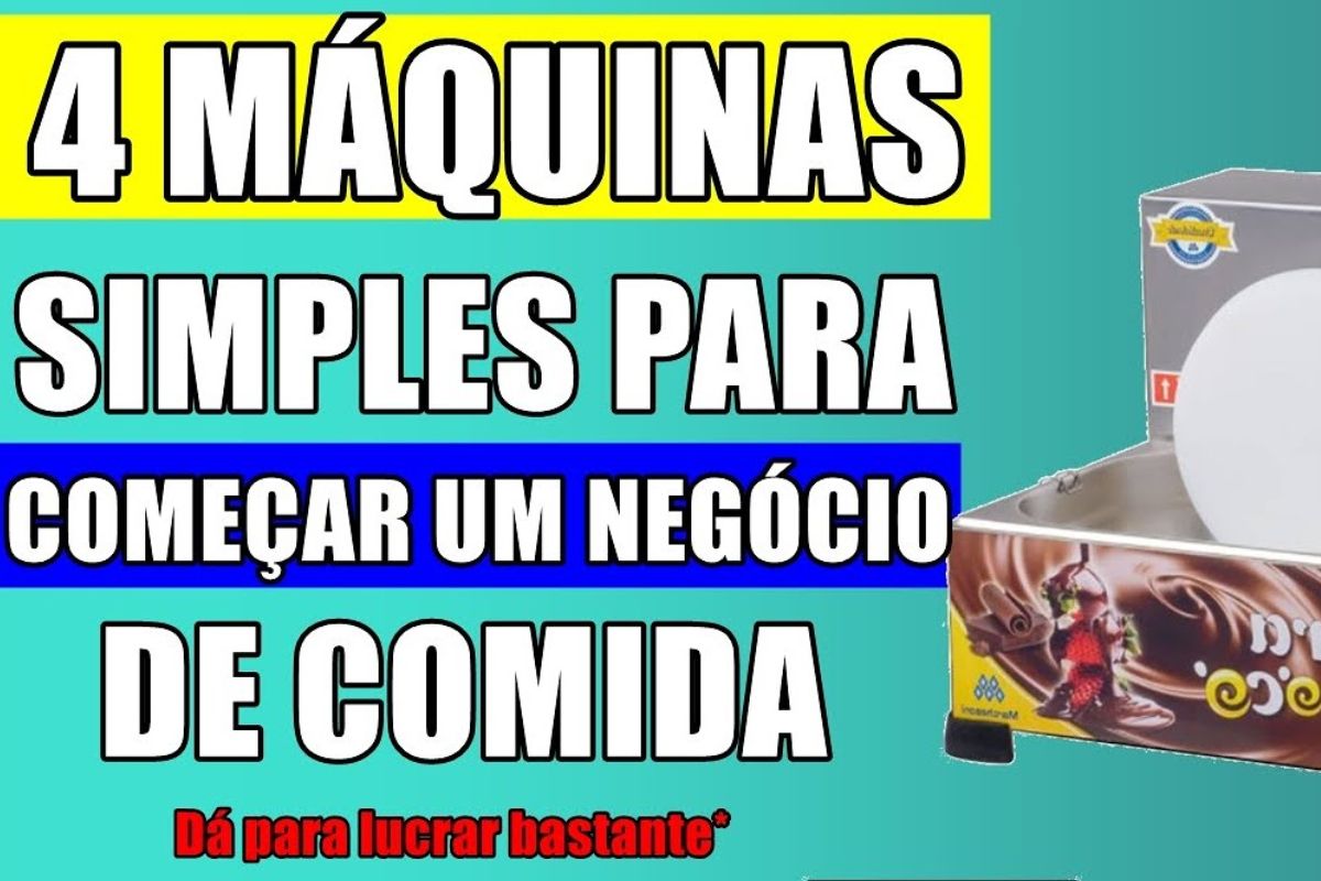 Inspire-se nestas máquinas de comida ideais para abrir um pequeno negócio de alimentação e começar a ganhar dinheiro com pouco investimento. Monte um negócio lucrativo em casa ou na rua com máquinas baratas, simples de usar e com grande potencial de retorno.