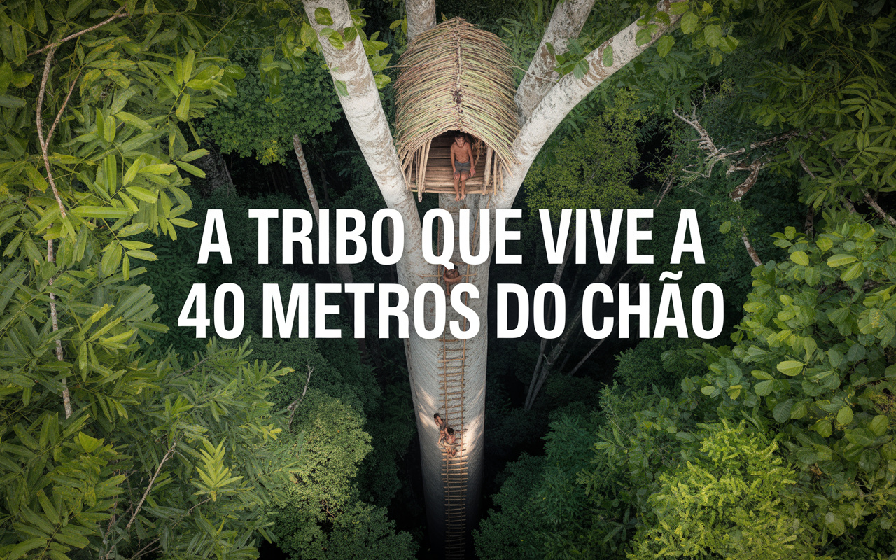 A mais de 40 metros do chão, uma tribo da Indonésia ergue suas casas no topo das árvores e segue vivendo isolada em uma das regiões mais selvagens da Papua