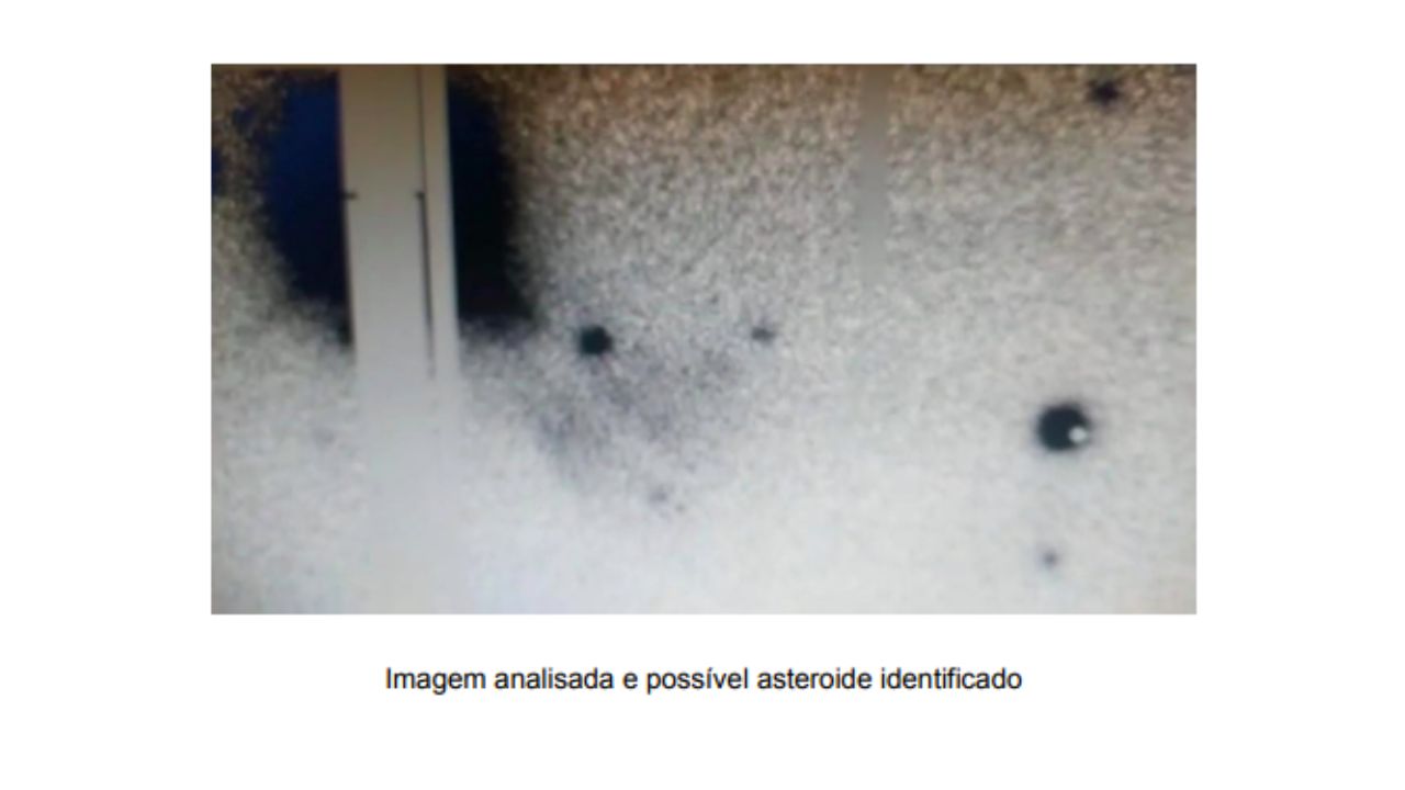Imagen del posible asteroide. Foto: UFSC