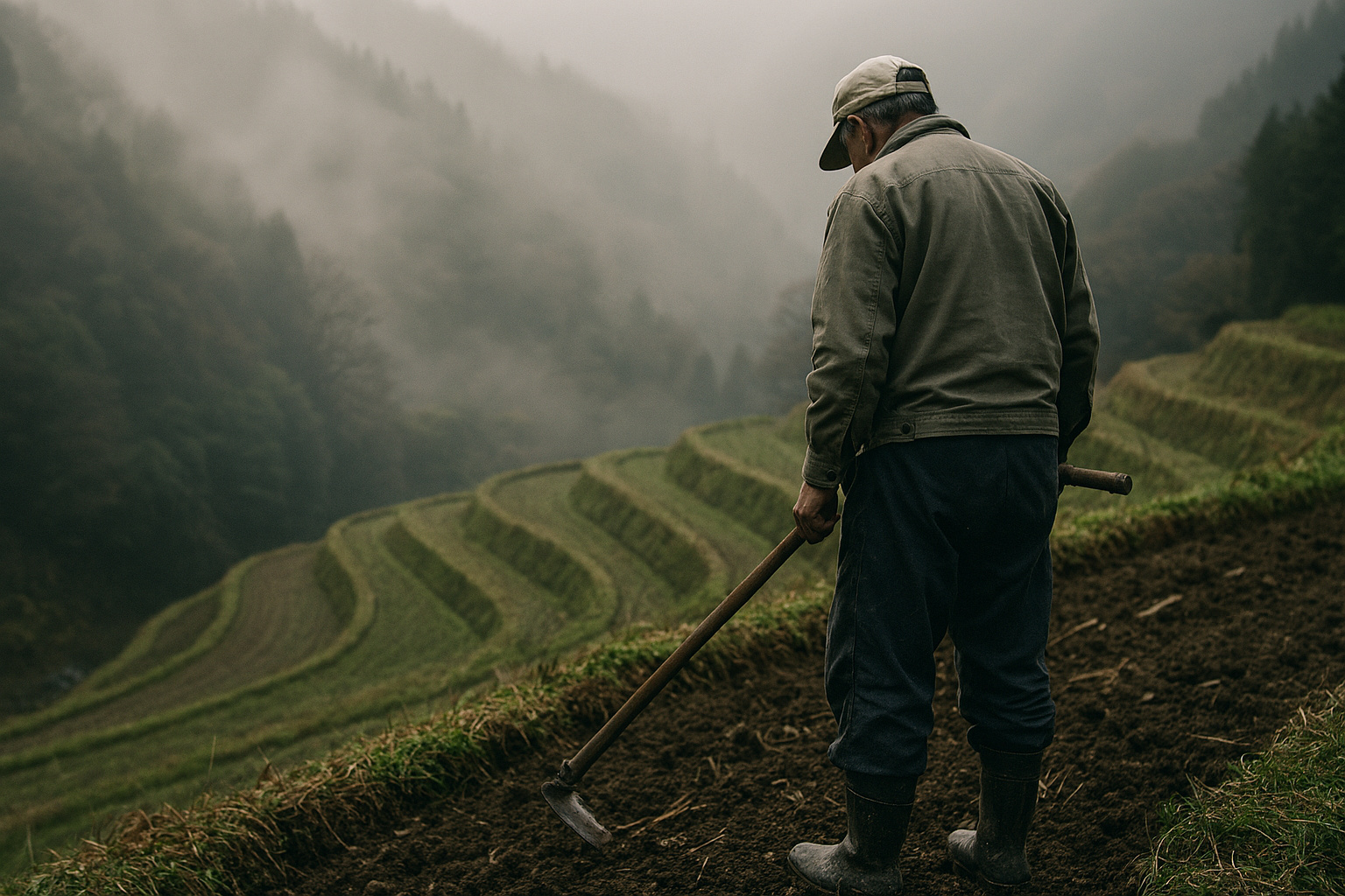 Aos 89 anos, o agricultor que trabalha sozinho em uma plantação nas montanhas do Japão desafia o tempo, enfrenta o frio extremo e mantém vivo um cultivo que já dura gerações
