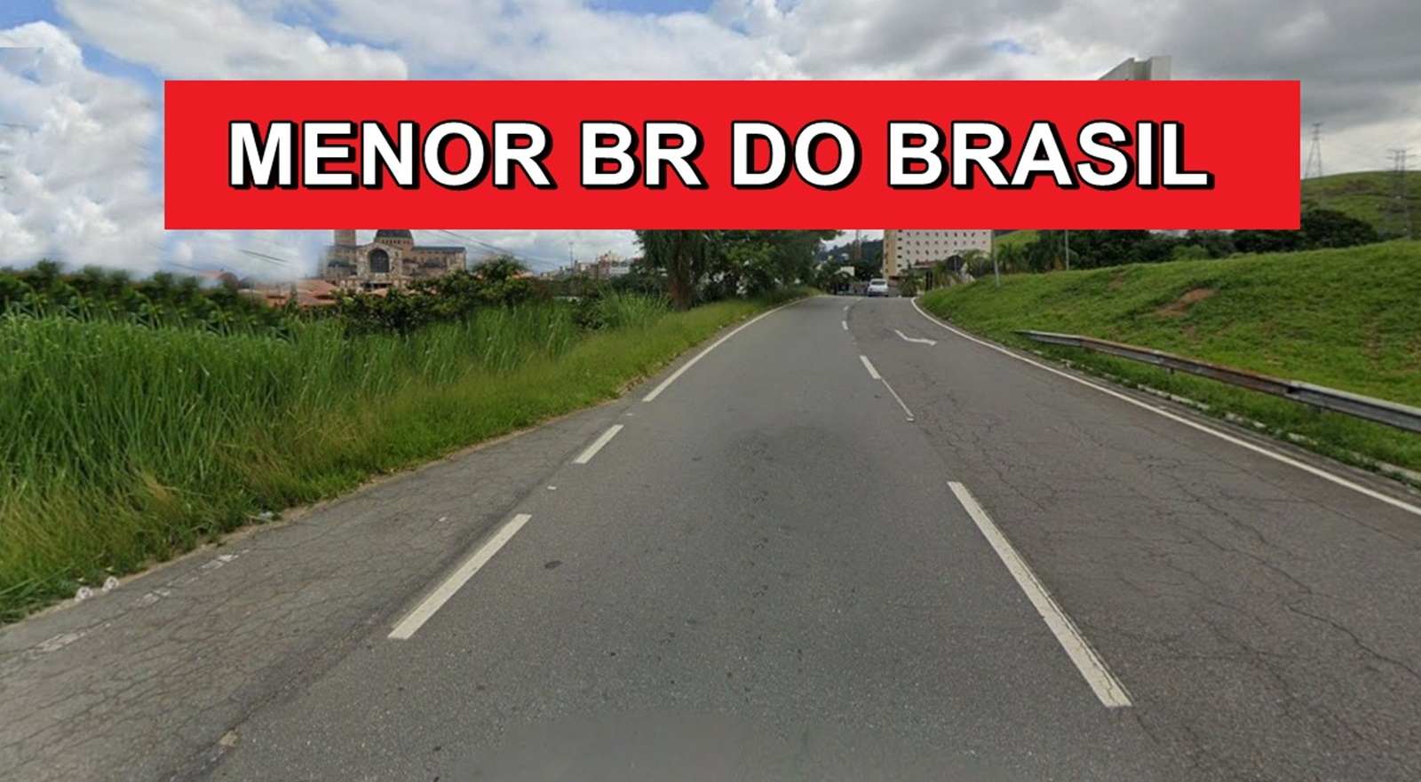 Rodovia federal curtíssima liga milhões de visitantes ao maior destino religioso do país, movimentando peregrinos e turismo