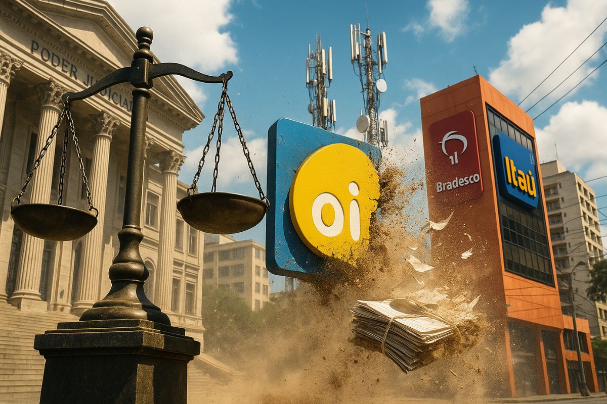Bradesco e Itaú correm à Justiça para reverter a falência da Oi, preservar a recuperação judicial e tentar elevar o retorno dos credores na disputa bilionária.