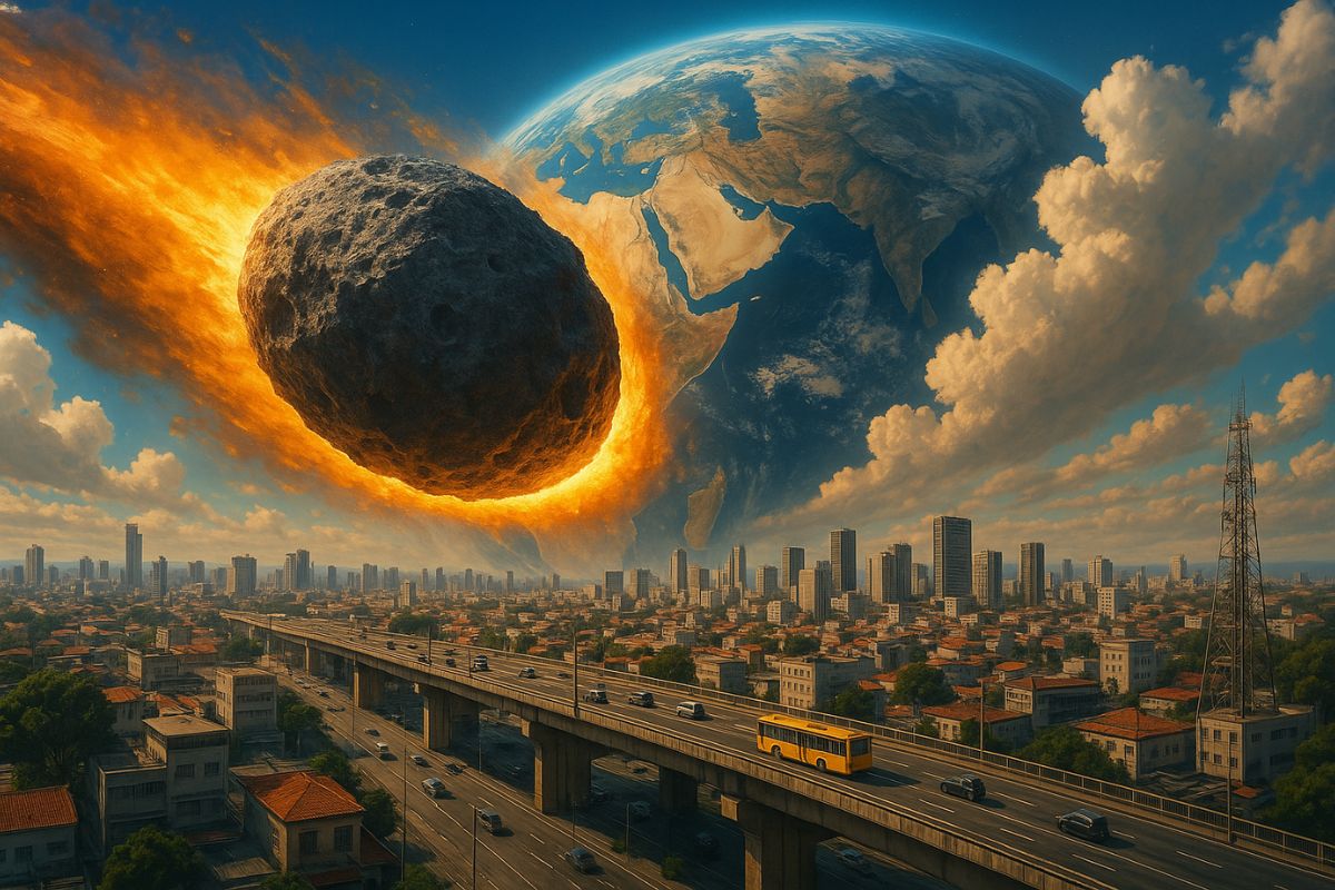 Asteroide Bennu pode causar inverno de impacto; partículas na atmosfera geram resfriamento global e levam a crise alimentar global.