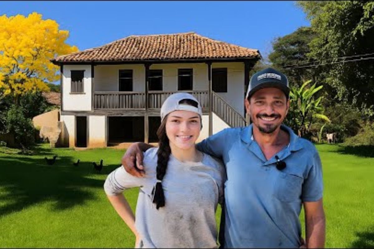 História real do pai que vive isolado na roça com a filha, que cuida de 15 mil peixes, vacas e galinhas, preserva a mata nativa e transforma o sítio em paraíso.