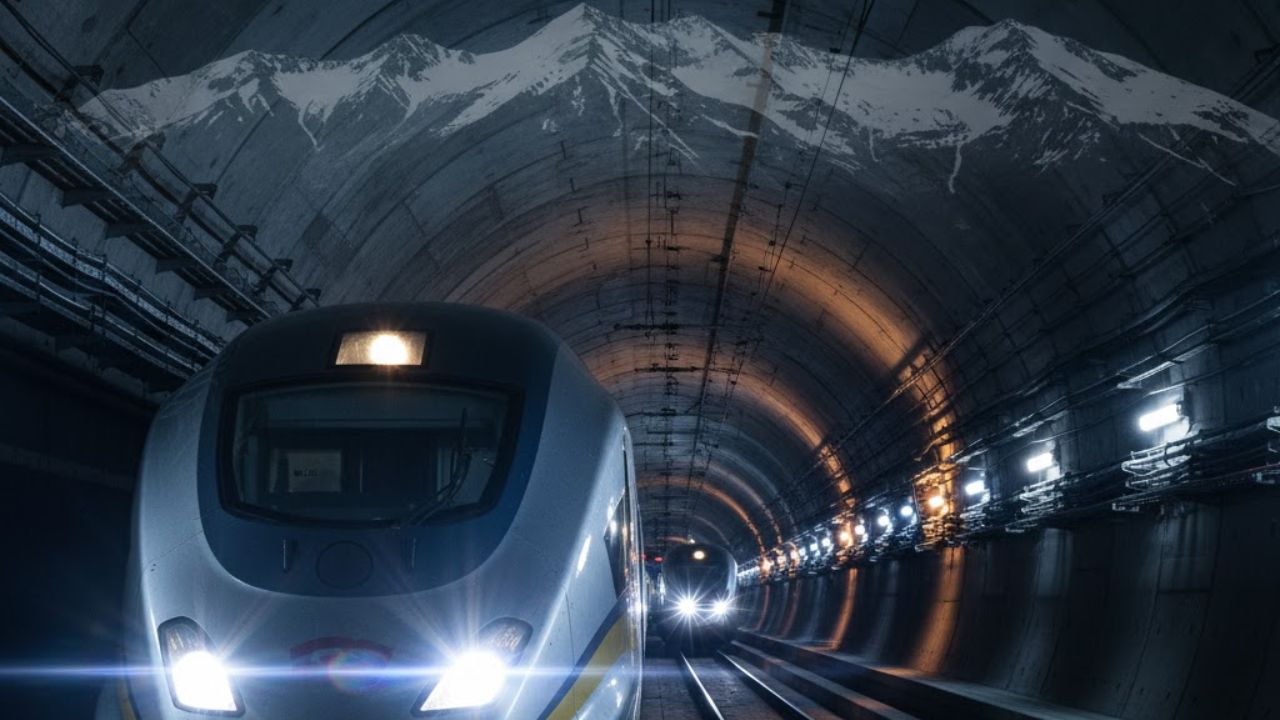 Com 57 quilômetros de extensão e escavado a 2.300 metros sob os Alpes, o túnel ferroviário mais longo do mundo custou bilhões para aliviar o tempo de viagem e o congestionamento na Europa