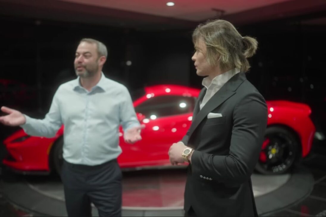 Thiago Finch muestra cómo montar un garaje de US$ 19 millones con coches de lujo, Ferrari y Lamborghini sin inmovilizar patrimonio, usando solo rendimientos de inversiones.