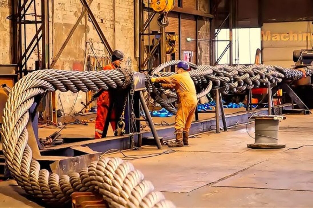 Conozca El Cabo De 50 Millones De Dólares, Hecho Con Acero Carbono De Alta Aleación, Probado En Prueba De Ruptura En Grúas Marítimas Y Plataformas De Petróleo.