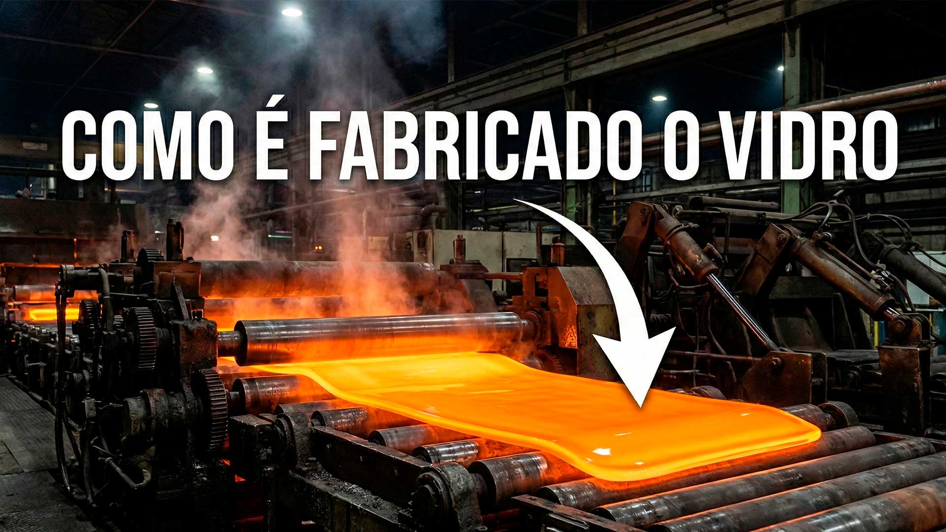 Com areia detonada em minas e fornos a 1.650 ºC, vídeo mostra como é fabricado o vidro que vira janelas, telas de celular e fachadas que sustentam a vida moderna