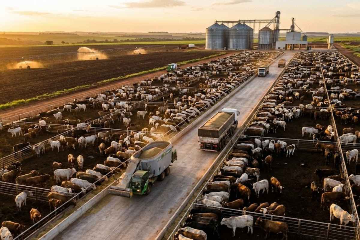 Dentro da fazenda mais rentável do Brasil, cada boi engorda em ciclos eficientes sobre solo bem cuidado, com gestão rigorosa que transforma produção em lucro previsível.