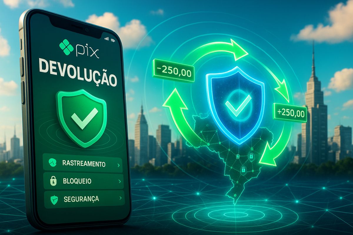 Entenda como o novo sistema de devolução do Pix amplia a proteção no Pix, dificulta golpes e fraudes em cadeia e reforça a segurança dos pagamentos instantâneos no Brasil.
