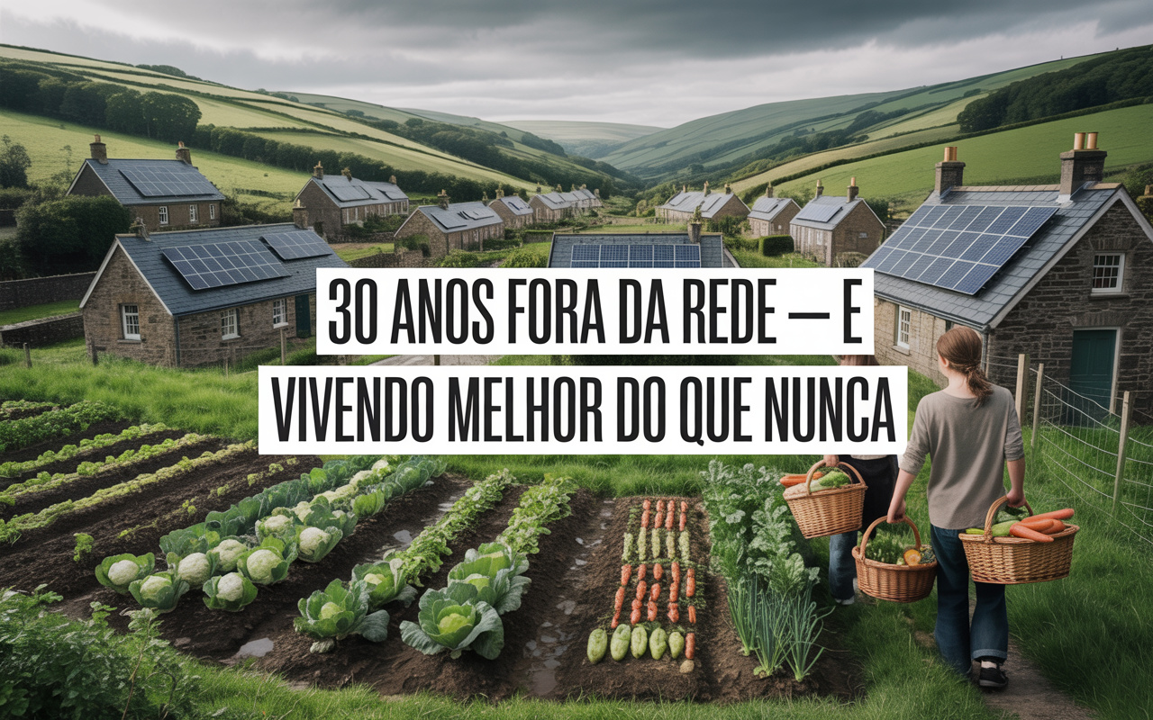 Comunidade isolada no País de Gales vive fora da rede elétrica há quase 30 anos: famílias cultivam o próprio alimento, geram a própria energia e desafiam o conceito moderno de conforto