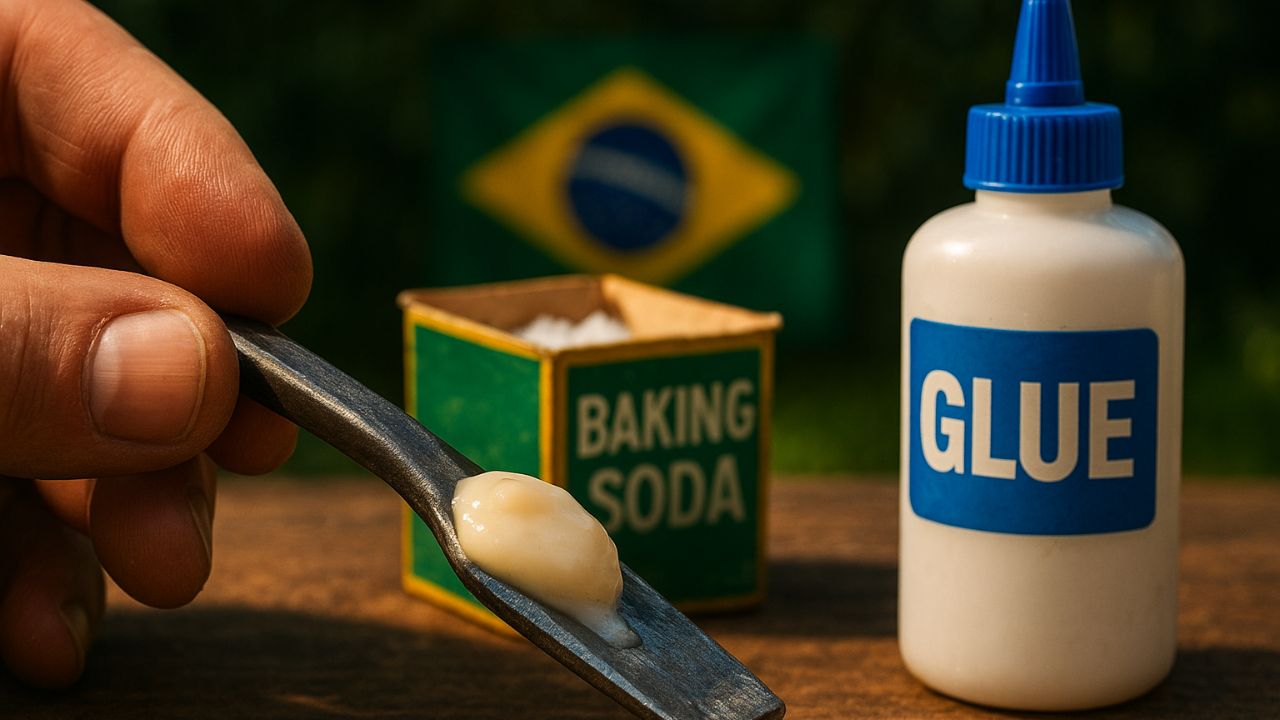 Descubra a 'super solda' caseira: como a fusão de bicarbonato e cola cria reparos instantâneos, blindados e prontos para lixar em segundos!