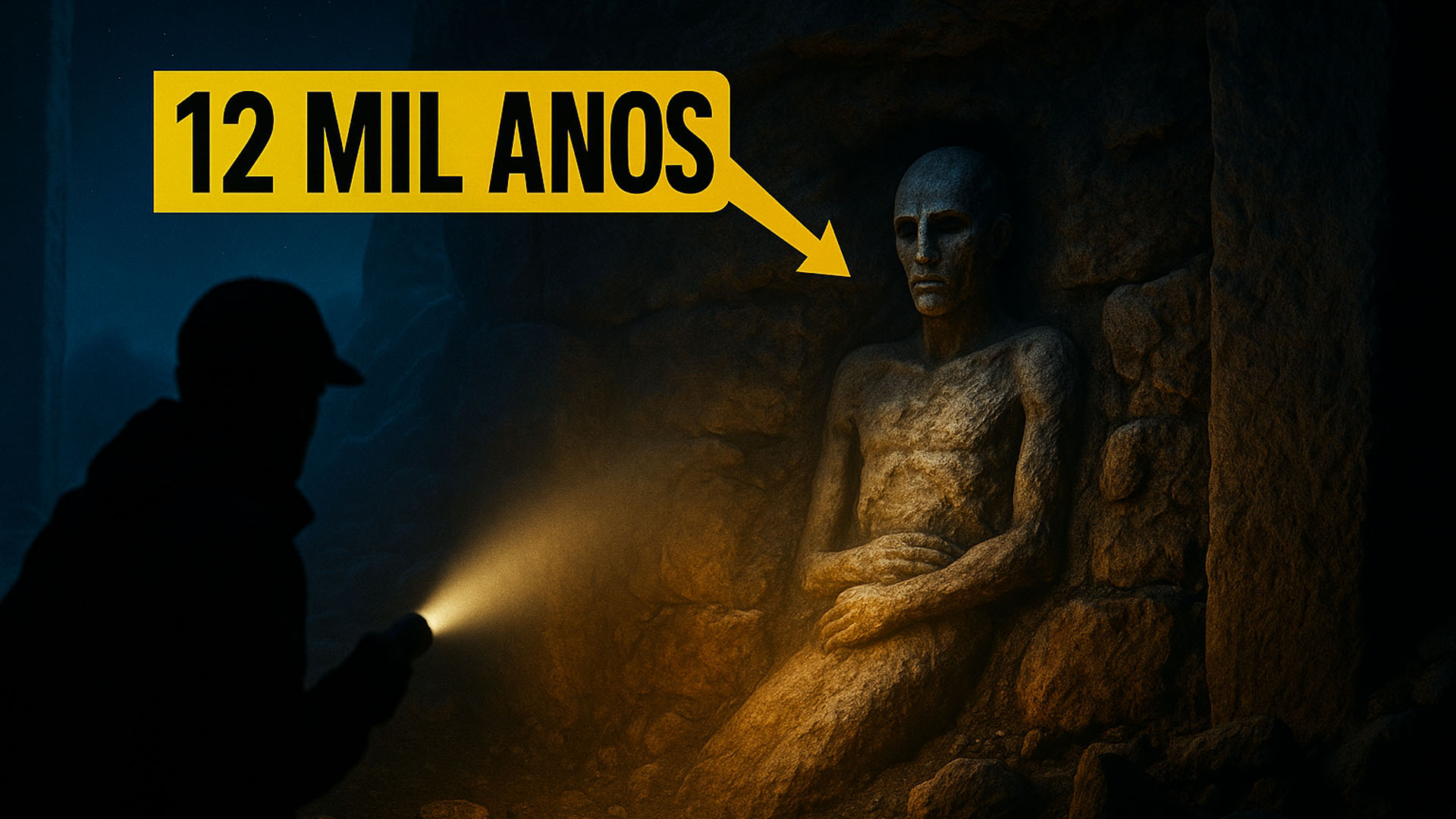 Figura humanoide é encontrada cravada em parede, cientistas descobrem que objeto possui 12 mil anos e governo sugere tratar-se de oferenda votiva