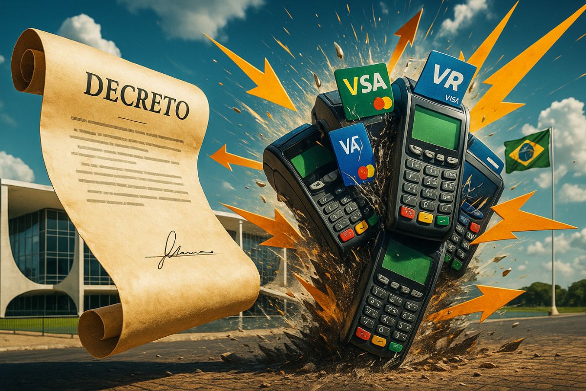 Governo assina decreto, limite das taxas, reembolso mais rápido, liberdade nas maquininhas e mercado de vales em nova regra.