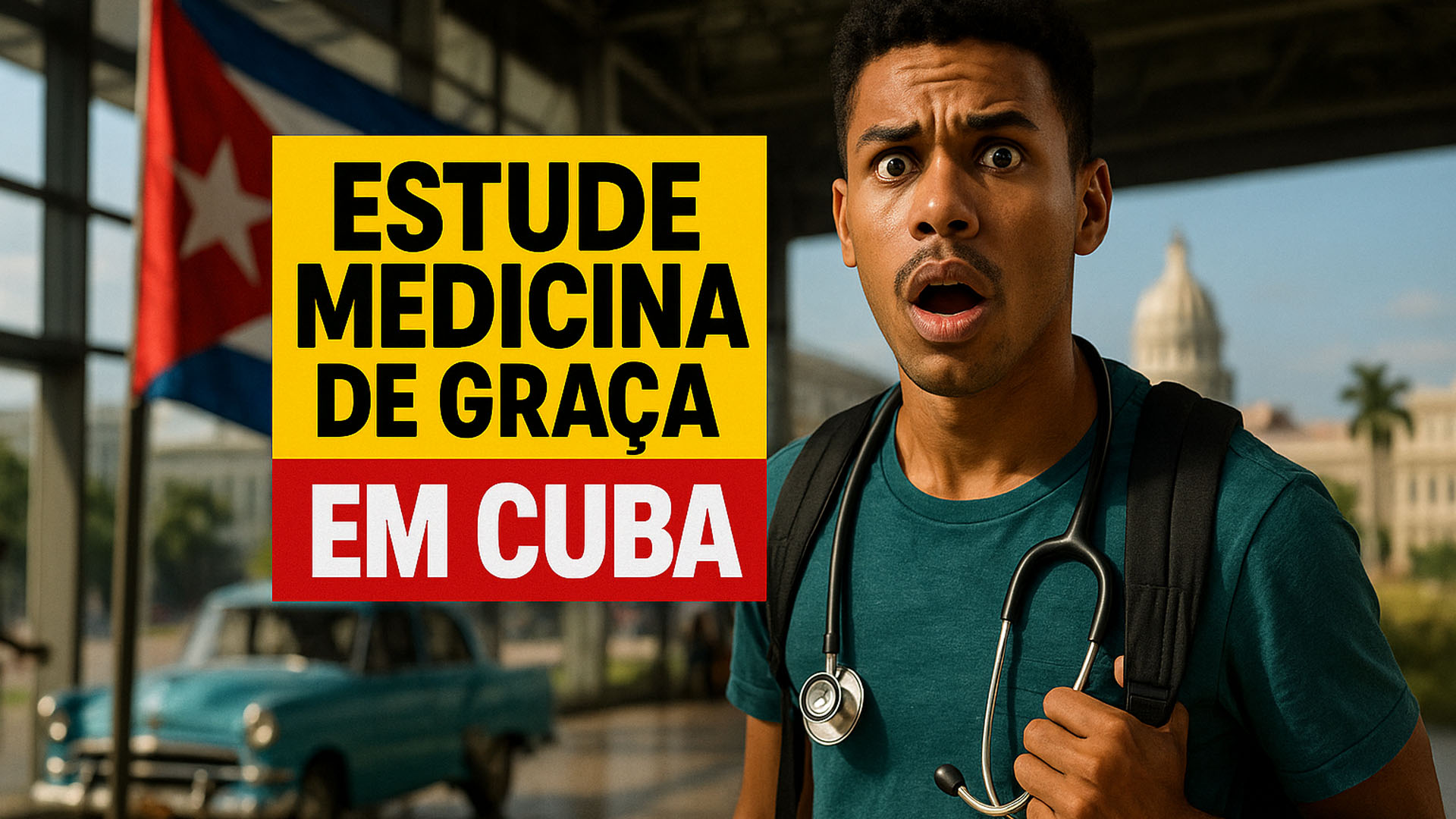 Governo vai pagar todas as despesas para alunos de baixa renda estudarem Medicina em Cuba