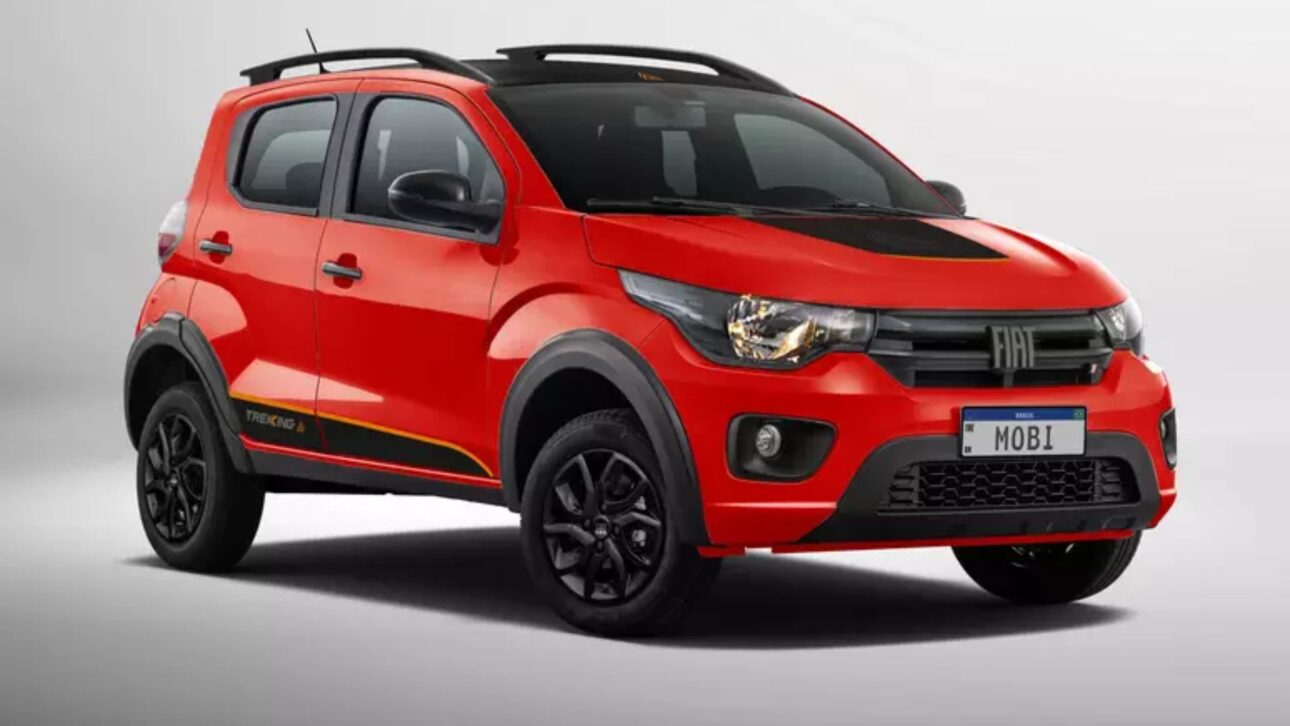 Fiat Mobi 2025 mantiene posición entre los autos más baratos de Brasil, con motor 1.0 y cambio manual. (Imagen: reproducción)