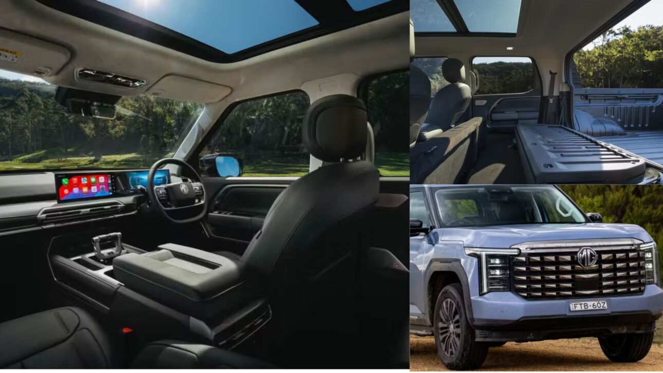 MG U9, la “Amarok china”, llega a Brasil con motor diésel de 224 cv, 1.000 km de autonomía y caja integrada a la cabina.