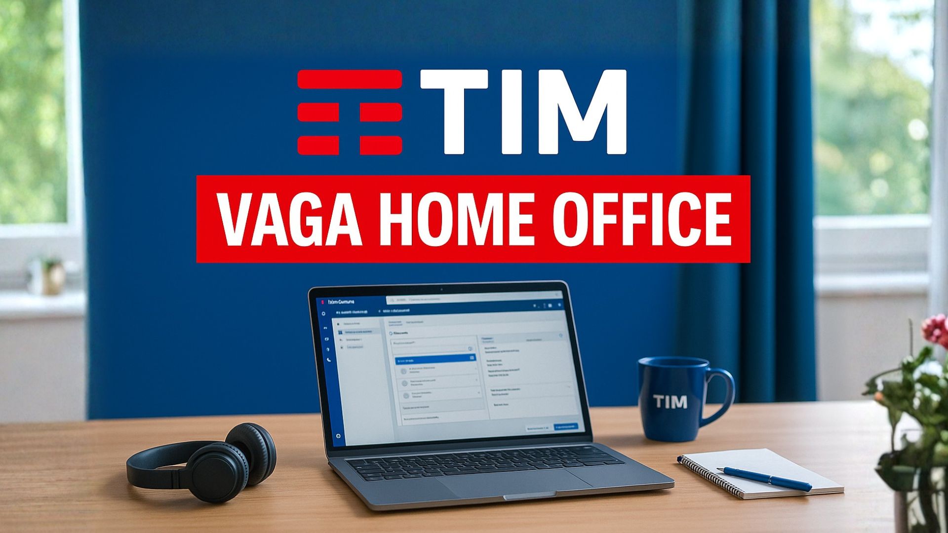 Vaga home office na TIM oferece contratação efetiva, salário e benefícios como assistência médica, Gympass e curso de inglês. Inscrições até 5 de dezembro.