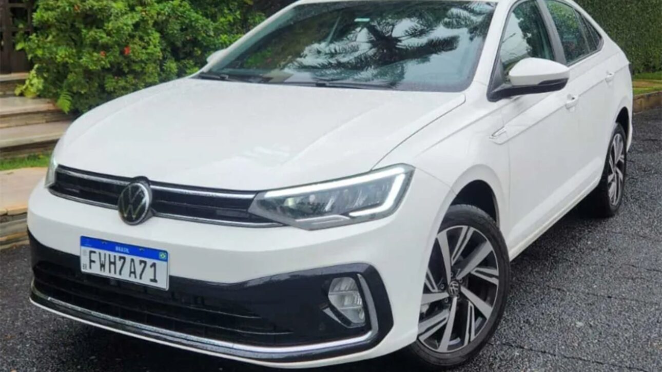 Conozca el VW Virtus Highline 2024: motor 1.0 200 TSI de 128 cv, hasta 706 km de autonomía y maletero de 521 l en el mercado de usados.