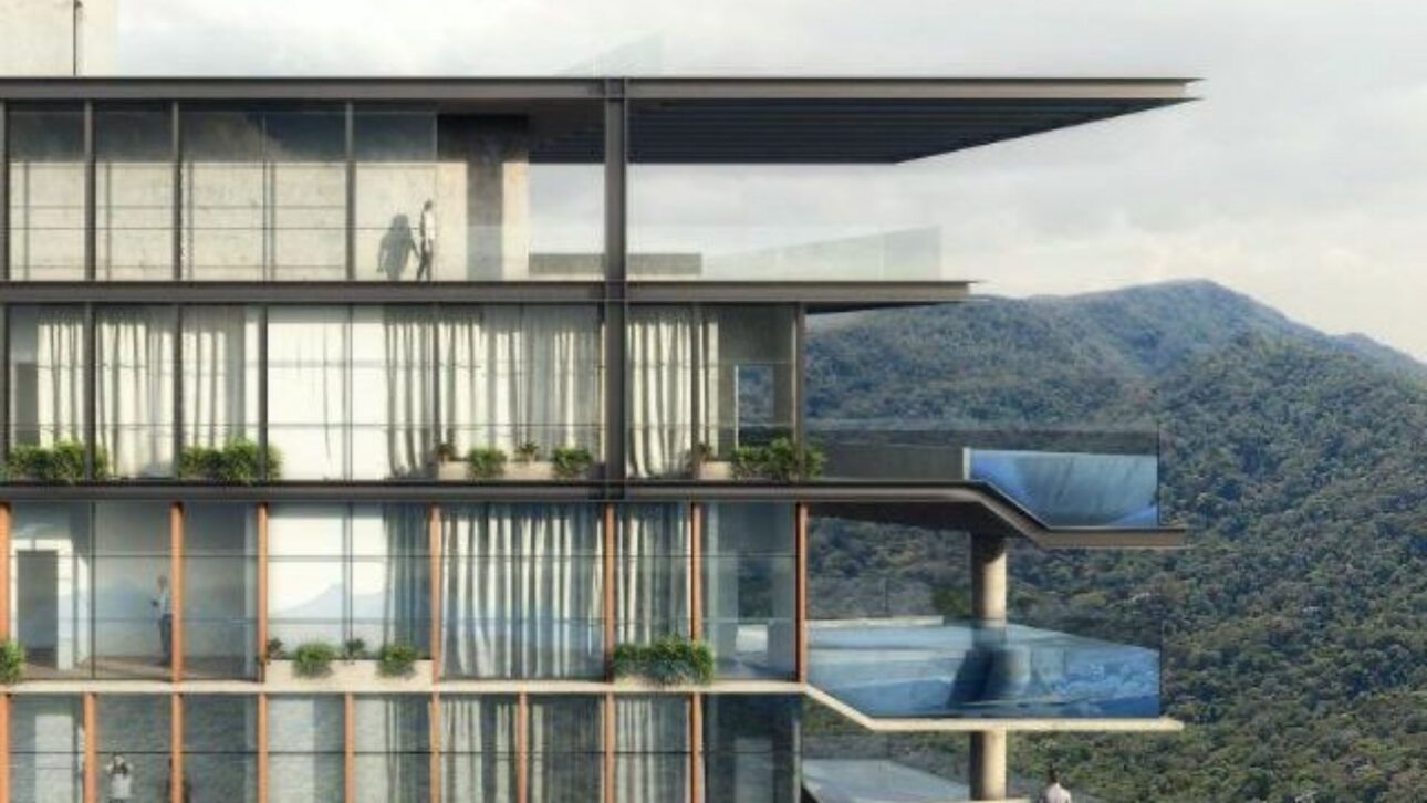 Edificio Infinitá Treehouse en Itajaí reúne piscina suspendida, bosque vertical y apartamentos de lujo que superan R$ 20 millones.