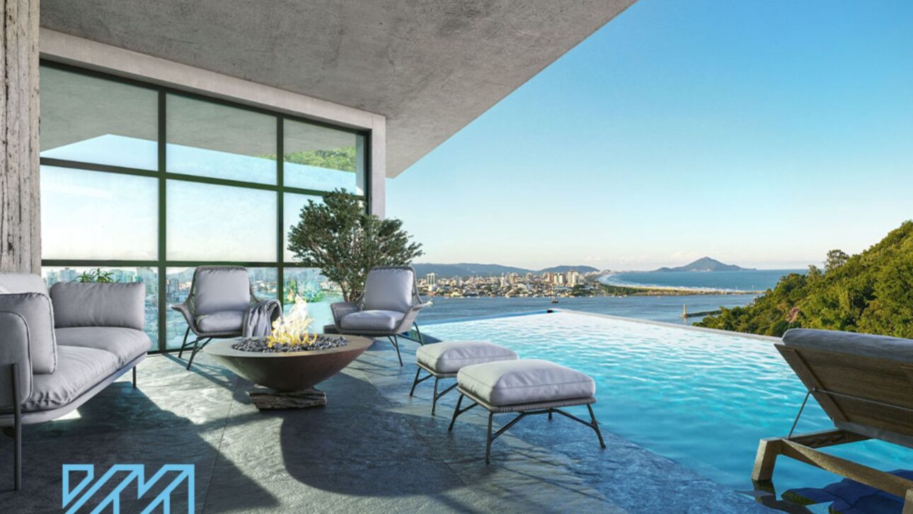 Edificio Infinitá Treehouse en Itajaí reúne piscina suspendida, bosque vertical y apartamentos de lujo que superan R$ 20 milhões.