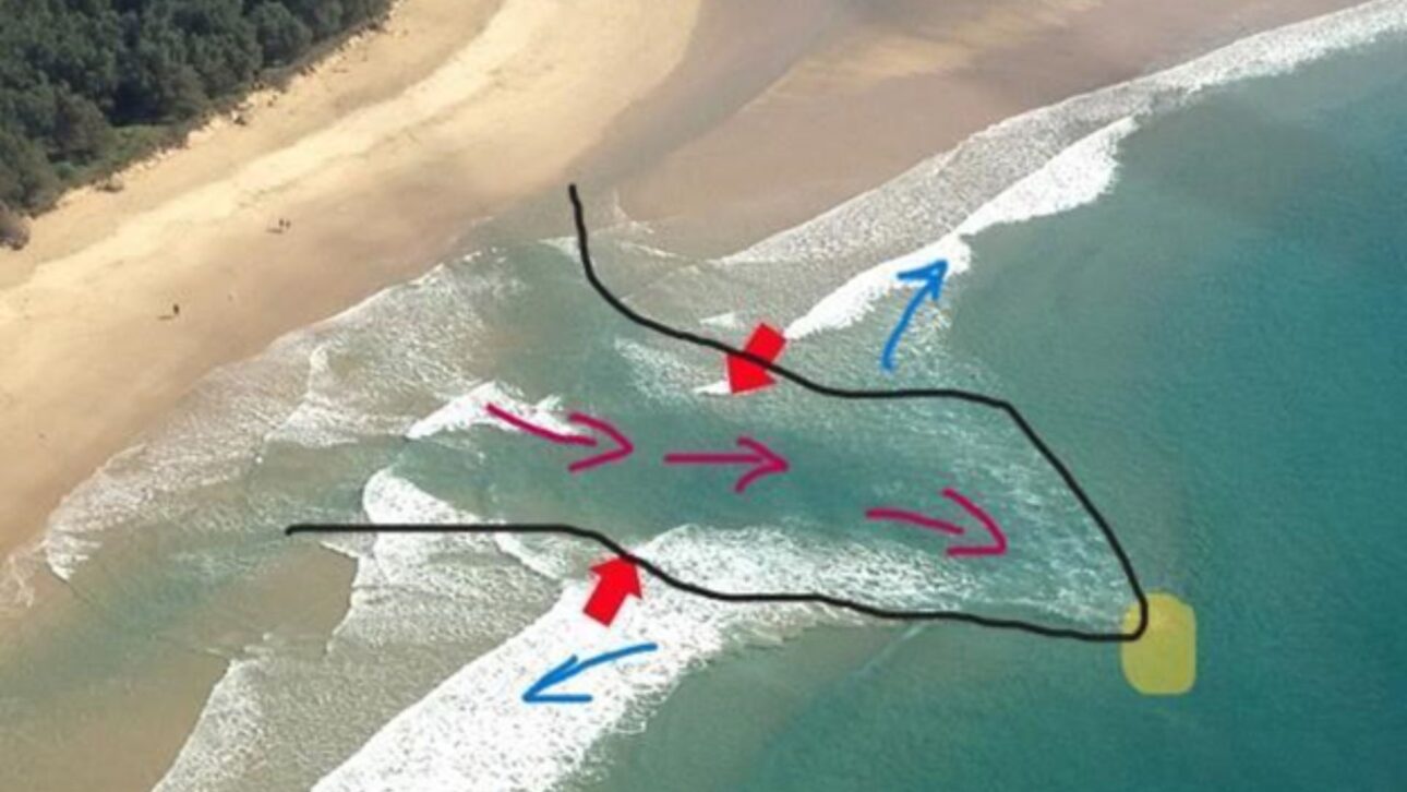 Área de arena dinámica en la Playa de Cassino revela cómo el mar poco profundo y las corrientes pueden soterrar y luego devolver objetos en la misma franja costera. (Imagen: WorldAtlas)