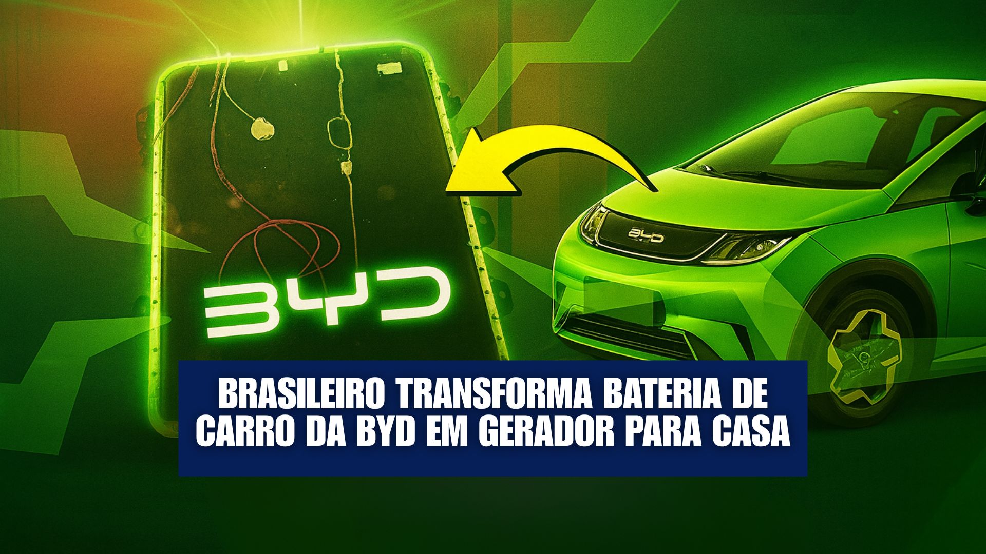 Reaproveitamento de bateria da BYD cria sistema solar off-grid que abastece casa e recarrega carro elétrico no Piauí, segundo o TecMundo.
