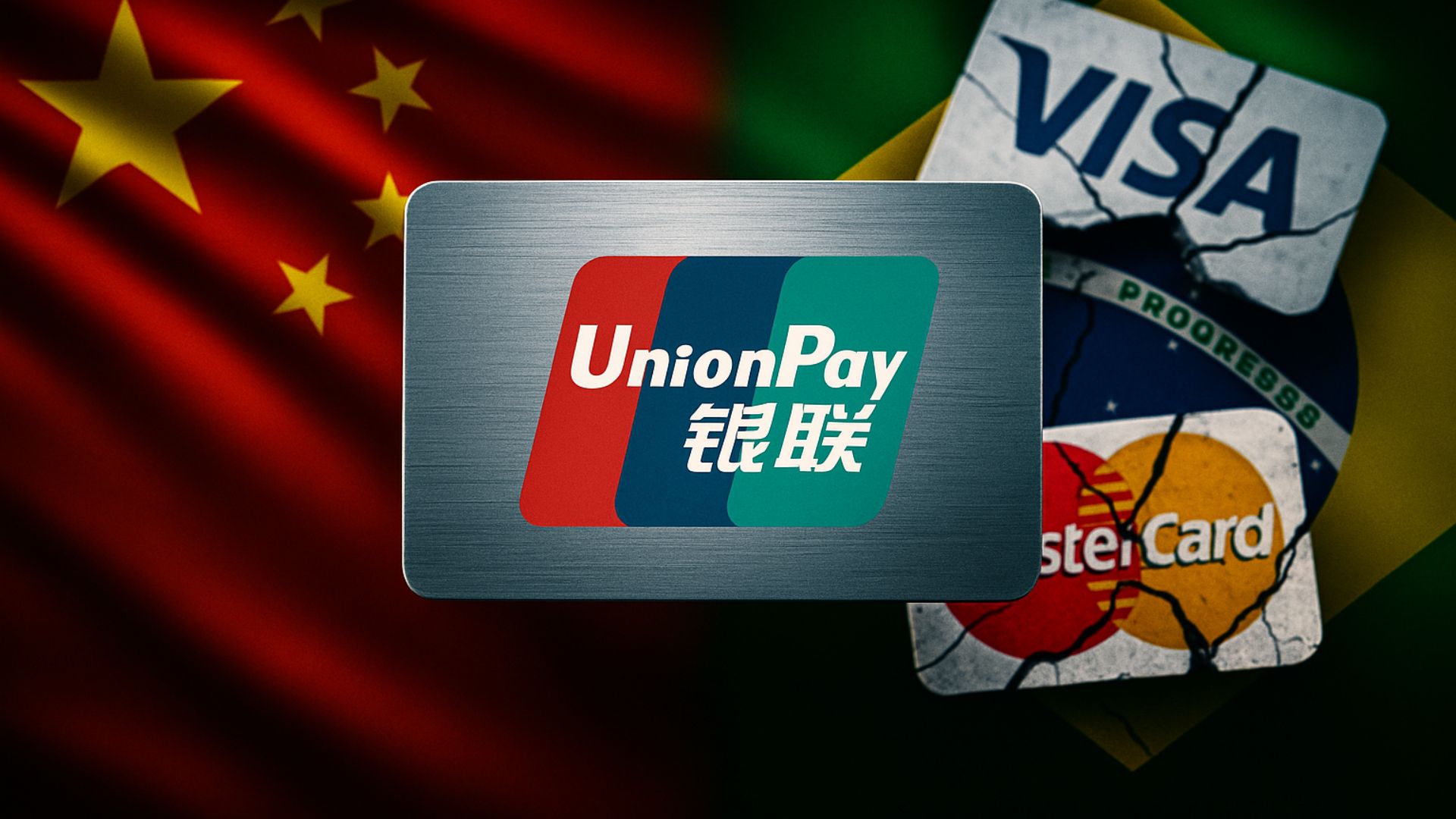 Nova bandeira de cartão chinesa, UnionPay, chega ao Brasil para desafiar Visa e Mastercard com 7 bilhões de cartões e presença global.