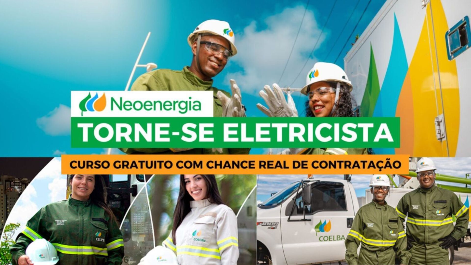Curso gratuito do Senai e Neoenergia oferece até 800 horas de formação para novos eletricistas em várias cidades, com foco em emprego e inclusão.