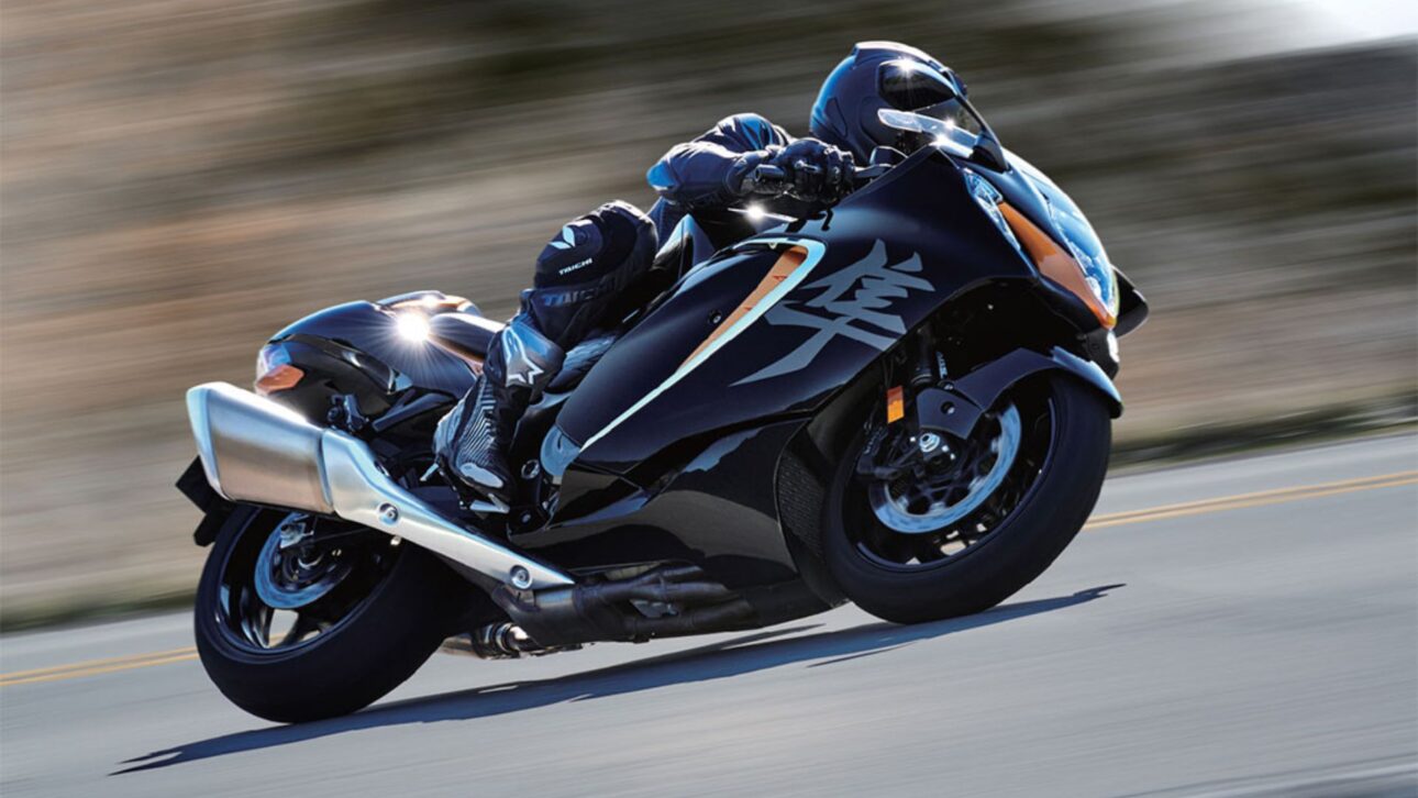 Conoce la Suzuki Hayabusa 2025 con motor 1.340 cm³, 190 cv, consumo medio estimado de 14,5 km/l y velocidad de hasta 300 km/h en Brasil.