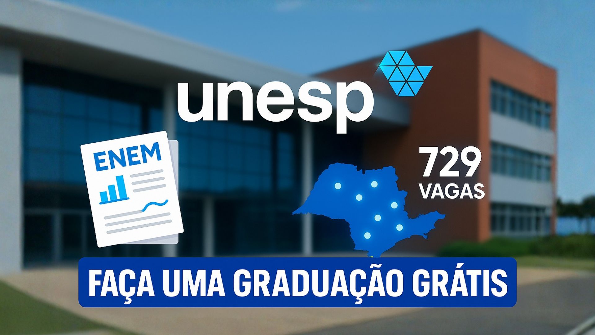 Unesp abre seleção inédita com 729 vagas em 23 cidades para ingresso direto pelo Enem 2024 ou 2025. Veja como participar e quem pode se inscrever.