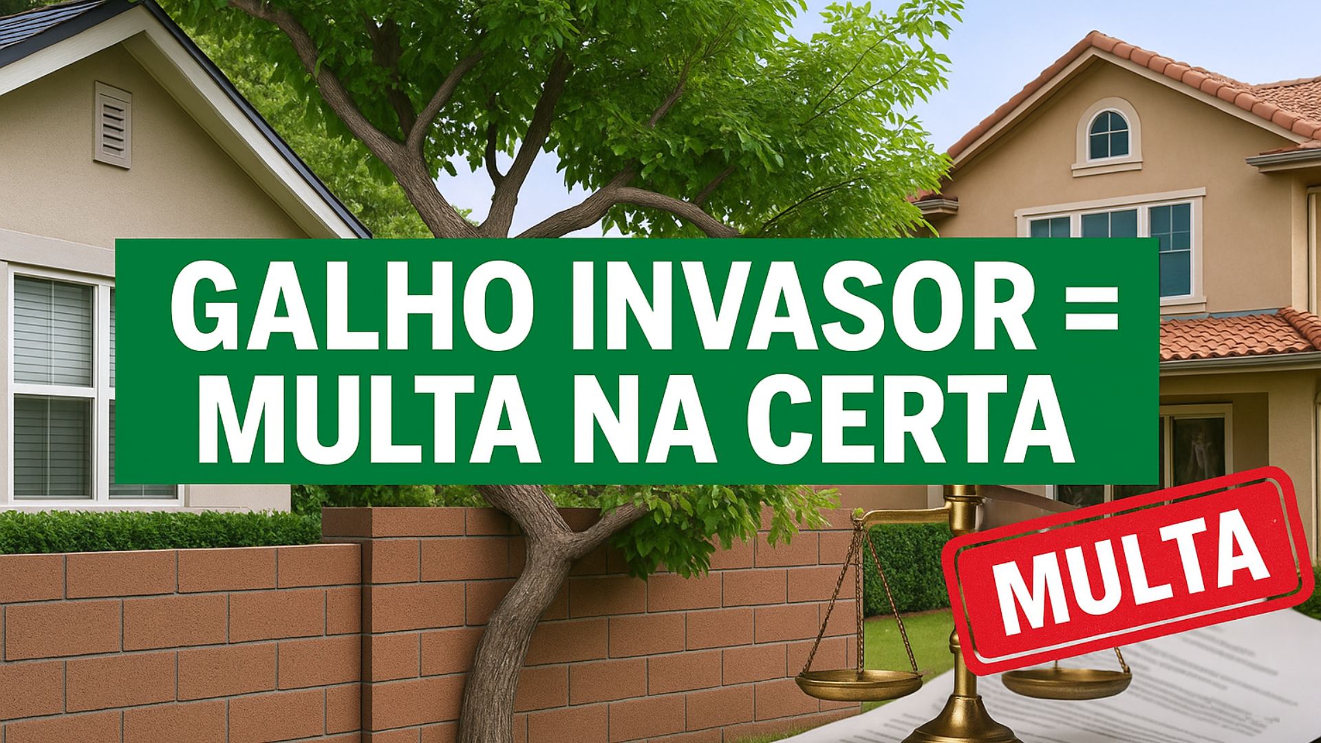 Multa de R$ 10 milhões por descumprir ordem de poda reacende debate sobre galhos invasores e direito de vizinhança com base no Código Civil.