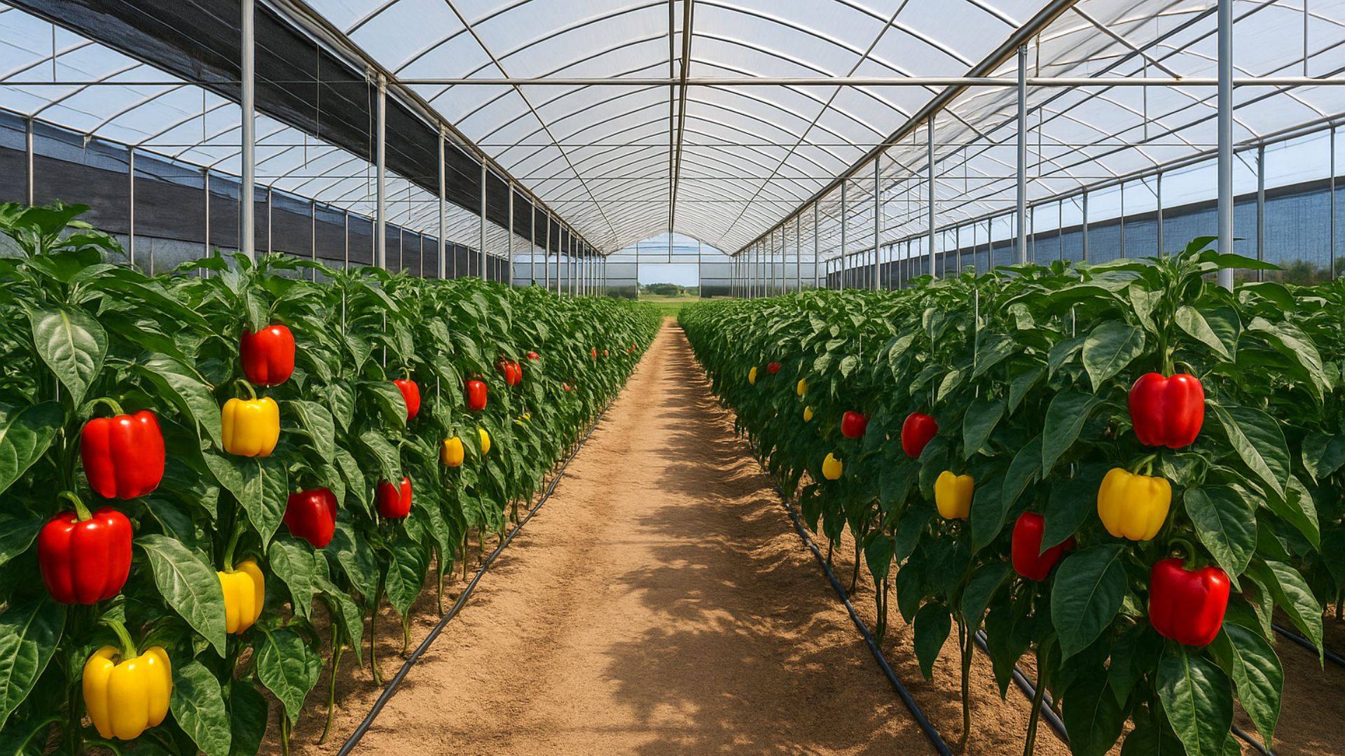 Produção de pimentão em Itápolis cresce com estufas, fertirrigação e carrossel de colheita, aumentando produtividade e reduzindo perdas.