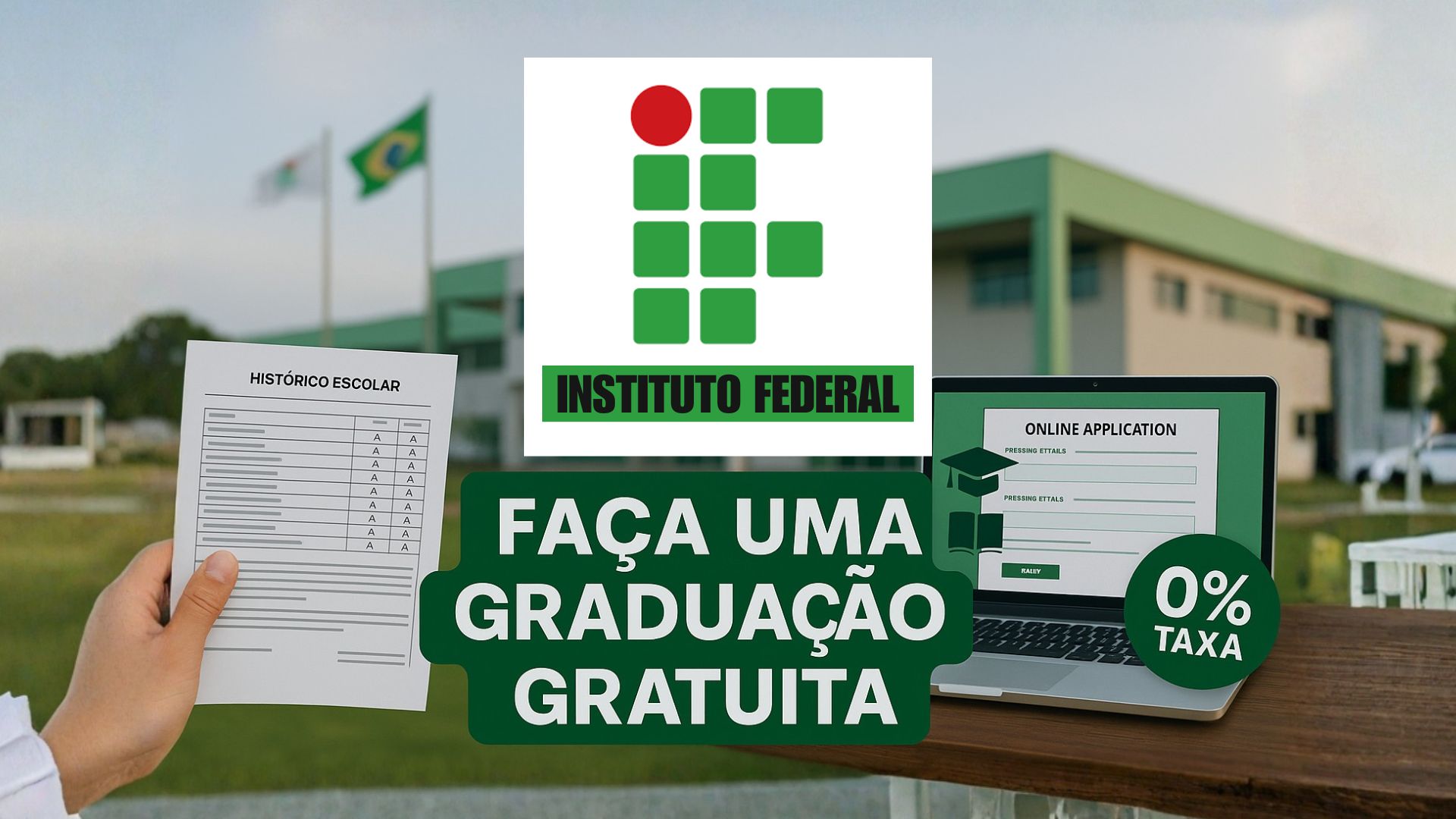 Inscrições abertas no IFRO para 2026 com cursos gratuitos presenciais e EaD, sem vestibular. São 1.226 vagas em várias áreas. Inscreva-se online.