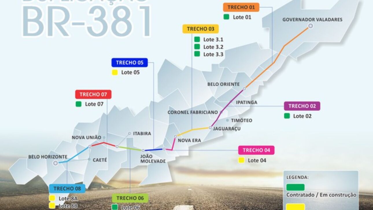Gran obra en la BR-381 promete más seguridad, duplicaciones, inversiones multimillonarias e impacto directo en el transporte, empleos y economía regional.