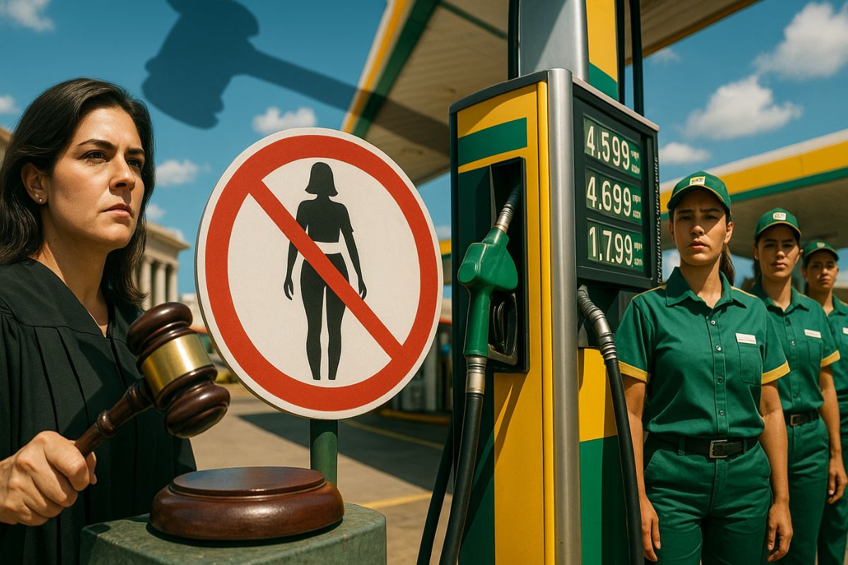 Uniforme considerado inadequado pela Justiça deve ser trocado: posto tem cinco dias para fornecer novas roupas às frentistas sob pena de multa diária.