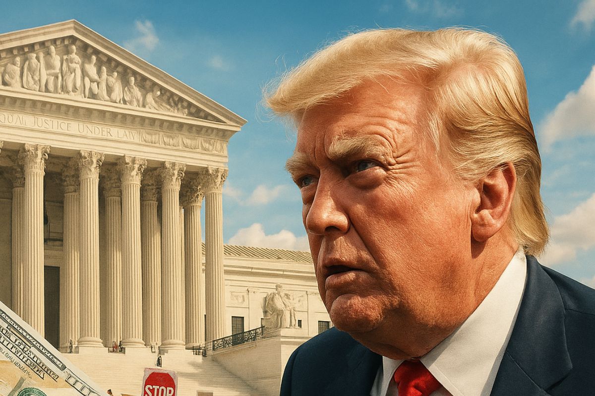 A Suprema Corte dos EUA julga o tarifaço de Trump, questionando a legalidade das tarifas aplicadas sob alegação de emergência nacional. O resultado pode redefinir o alcance presidencial e o impacto econômico global.