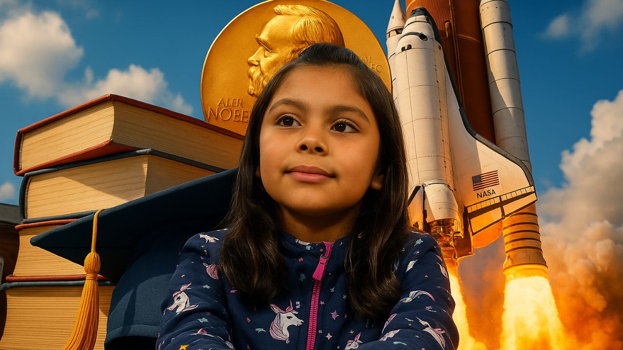 Menina superdotada de 8 anos com QI 162 supera bullying, autismo, vira universitária, sonha ser astronauta, escrever livros, ajudar crianças