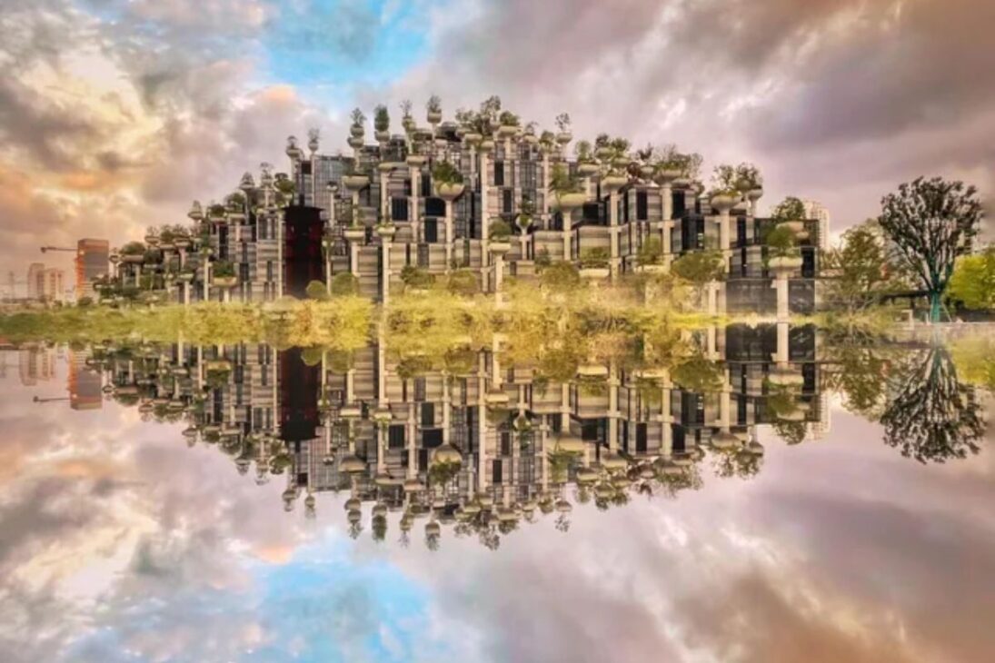 Mil árboles y 300 mil m²: el 'Sky Garden' de China transforma un shopping en montaña viva y cambia el concepto de arquitectura urbana