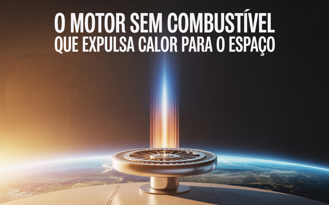 Nova tecnologia cria “motor sem combustível” capaz de funcionar expulsando calor da Terra para o espaço e promete revolucionar o resfriamento global com energia zero